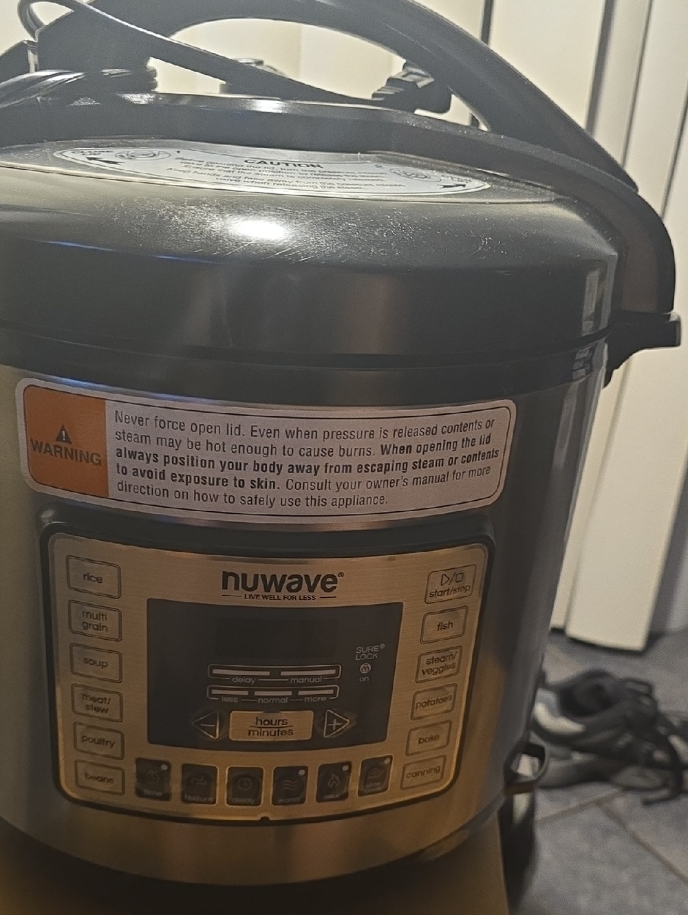Nuwave Multi-Function Electric Pressure Cooker - Black and Stainless Steel
